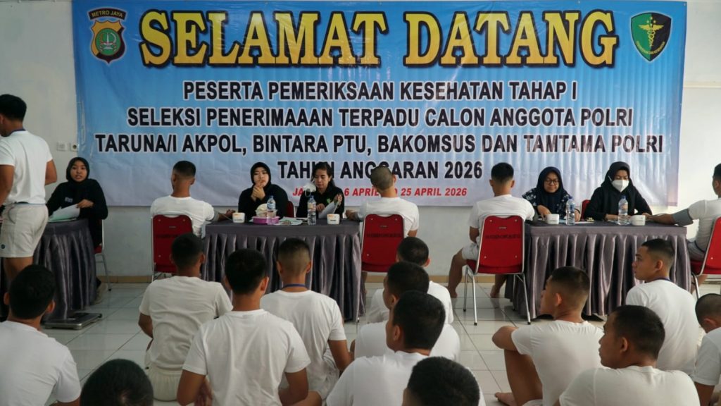 Seleksi Akpol 2026 di Polda Metro Jaya Masuk Tahap Rikkes I