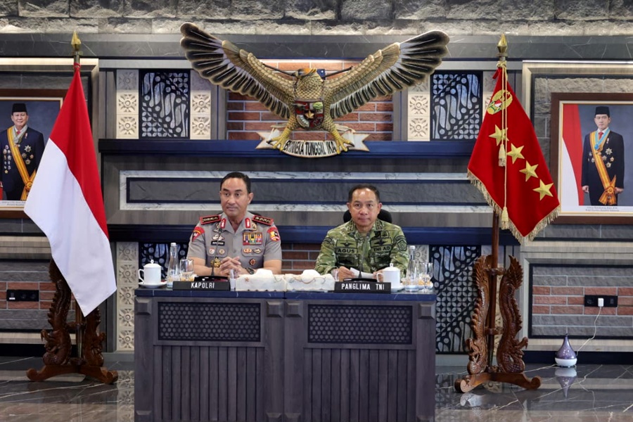 Kapolri Kunjungan Silaturahmi ke Panglima TNI Bahas Penguatan Sinergi TNI-Polri 